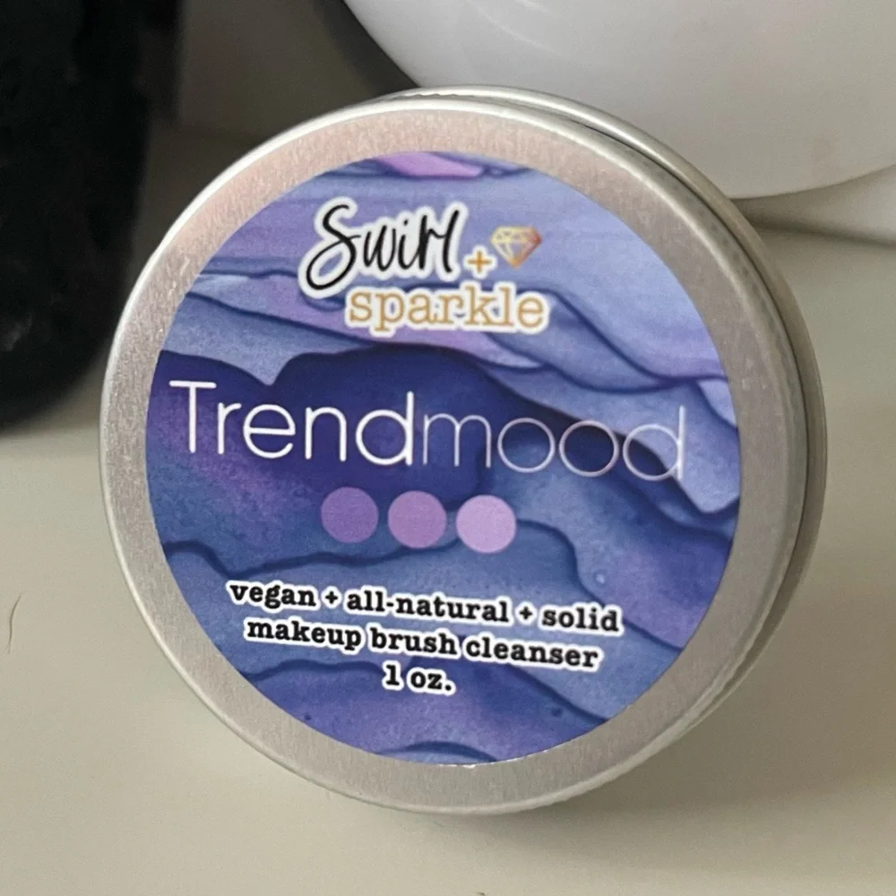 Swirl+Sparkle Trendmood Purple Solid Makeup Brush Cleanser Toasted Marshmallow